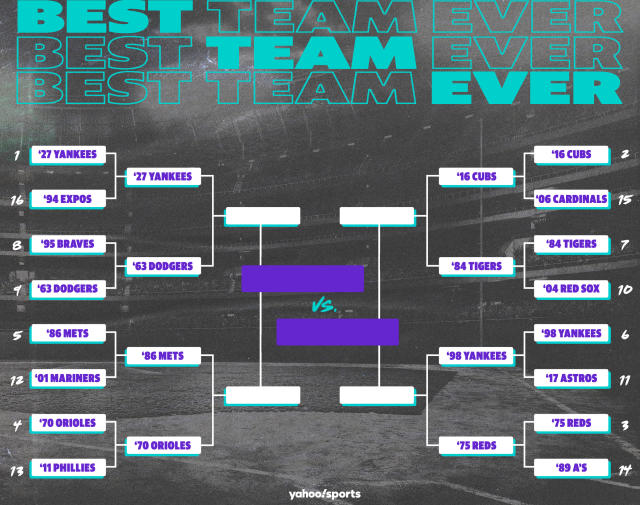 Best Teams Ever bracket: MLB edition, Round 2