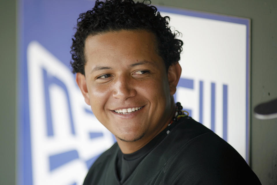 Miguel Cabrera con los Marlins.