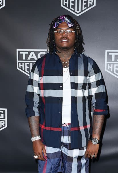 PHOTO: Gunna attends the TAG Heuer Miami Prix at Jungle Plaza on May 7, 2022 in Miami, Florida. (John Parra/Getty Images)