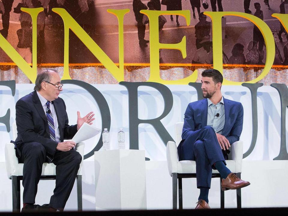 Phelps spoke candidly during his appearance at the Kennedy Forum (Getty)