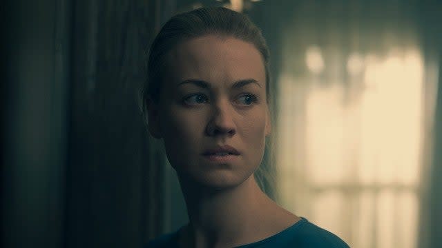 <p>Yvonne Strahovski in 'The Handmaid's Tale.'</p> <div>Hulu</div>