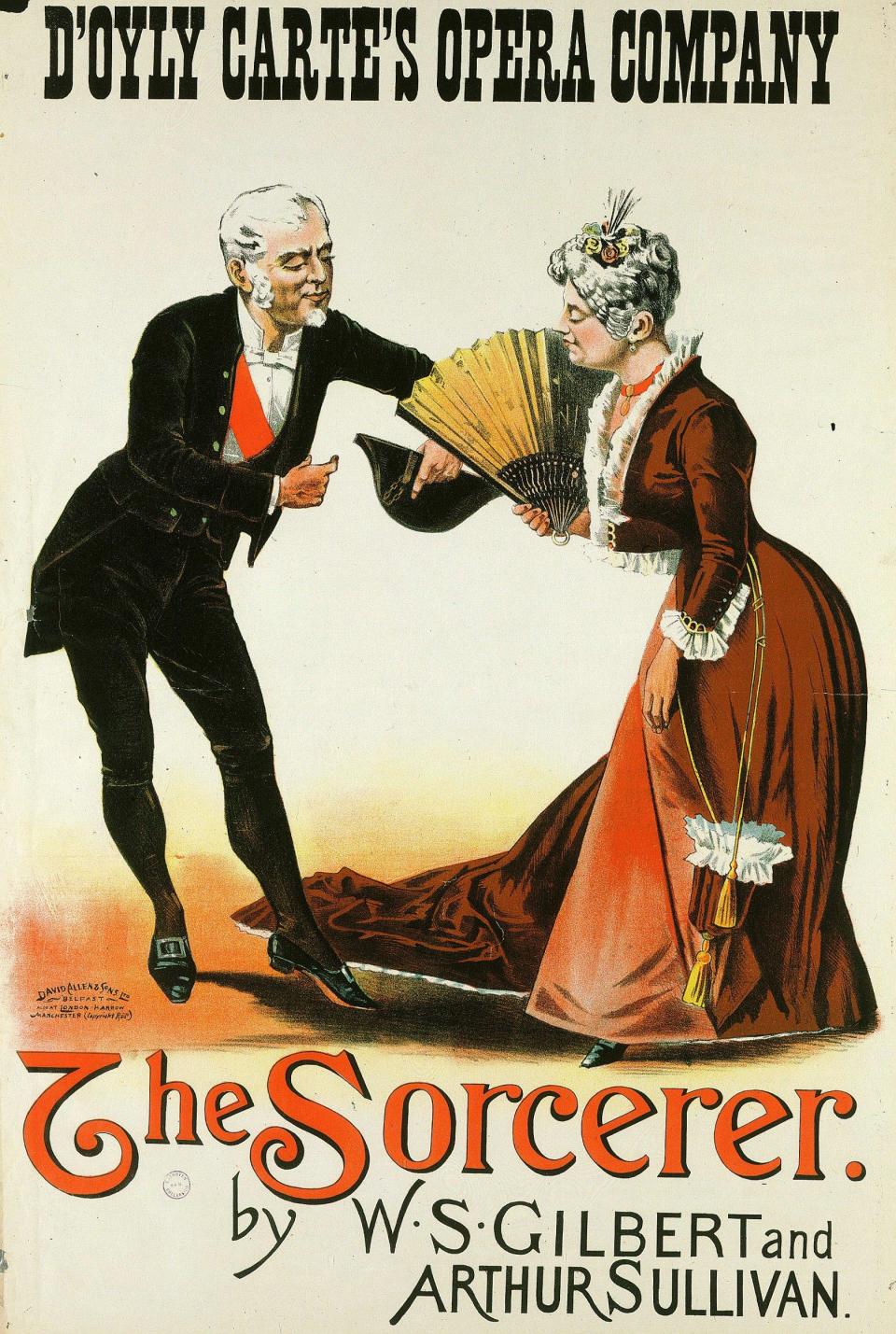 The Sorceror, comic opera by Gilbert and Sullivan, D'Oyly Carte Opera Company - Shutterstock