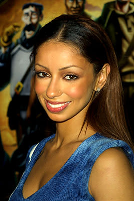 Mya at the New York premiere of Disney's Atlantis: The Lost Empire