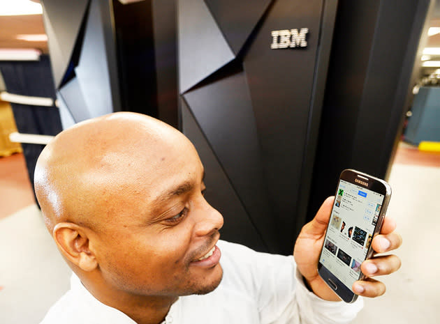 Using a Galaxy S4 in front of an IBM mainframe