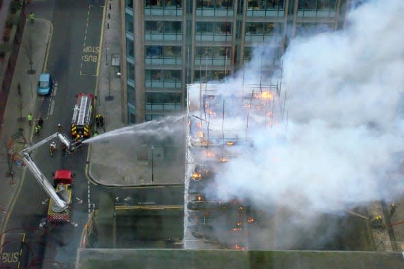 Barbican blaze