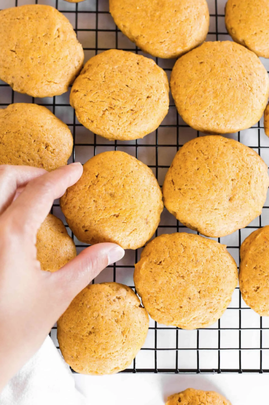 <p>Dish by Dish</p><p>Crispy outside, soft and chewy inside, these dairy-free and gluten-free pumpkin cookies are the perfect fall treat. Ready in under an hour. </p><p><strong>Get the recipe: <em><a href="https://www.dishbydish.net/gluten-free-pumpkin-cookies/" rel="nofollow noopener" target="_blank" data-ylk="slk:Soft Chewy Gluten-Free Pumpkin Cookies;elm:context_link;itc:0;sec:content-canvas" class="link rapid-noclick-resp">Soft Chewy Gluten-Free Pumpkin Cookies</a></em></strong></p>