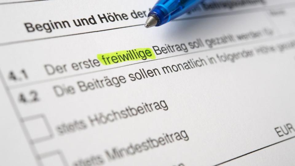 Für Ausbildungszeiten kann man freiwillig Rentenbeiträge nachzahlen. (Bild: dpa)