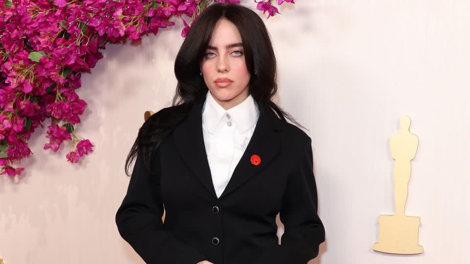 Billie Eilish, nominated for Best Original Song, arrived at the ceremony in Chanel. - JC Olivera/Getty Images