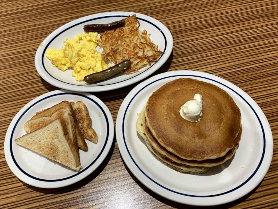 Breakfast plate from IHOP.