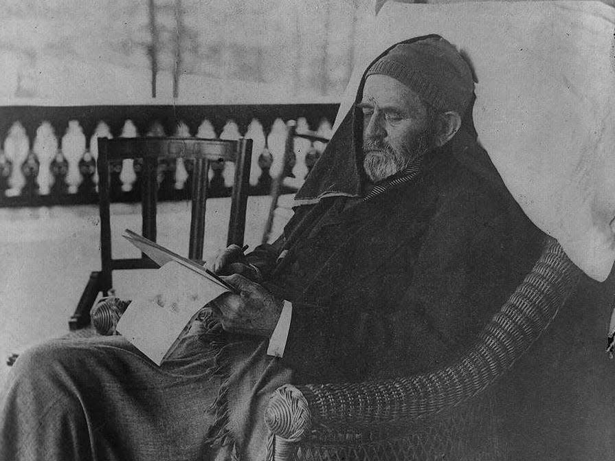 Ulysses S. Grant writing his memoirs, June 27th, 1885