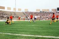 <p>Wilkins scored a wondergoal for England against Belgium in the 1980 European Championships </p>