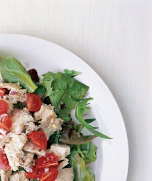 Cherry Tomatoes and Red Onion Chicken Salad