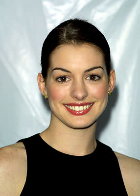 Anne Hathaway at the New York premiere of Disney's Atlantis: The Lost Empire