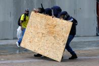 Protest for a national strike in Bogota