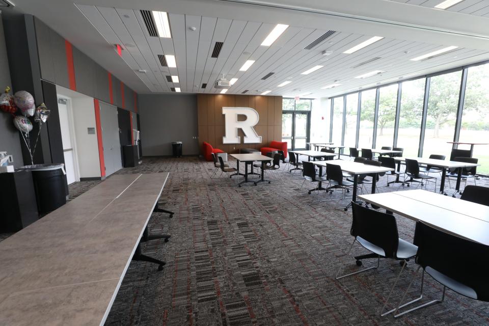 A multi purpose room in the Gary and Barbara Rodkin Academic Success Center at Rutgers
