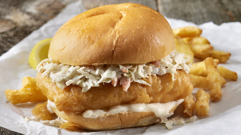 fried fish sandwich