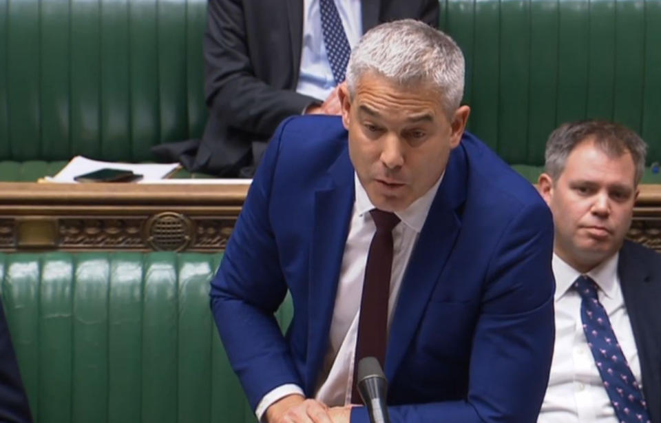 Exiting the European Union Secretary (Brexit) Stephen Barclay responds to an Urgent Question by Labour leader Jeremy Corbyn in the House of Commons, London on the European Union (Withdrawal Agreement) and extension letter.