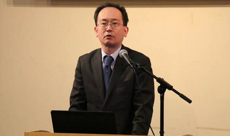 日本台灣交流協會首席副代表星野光明（播拍自人民日報）