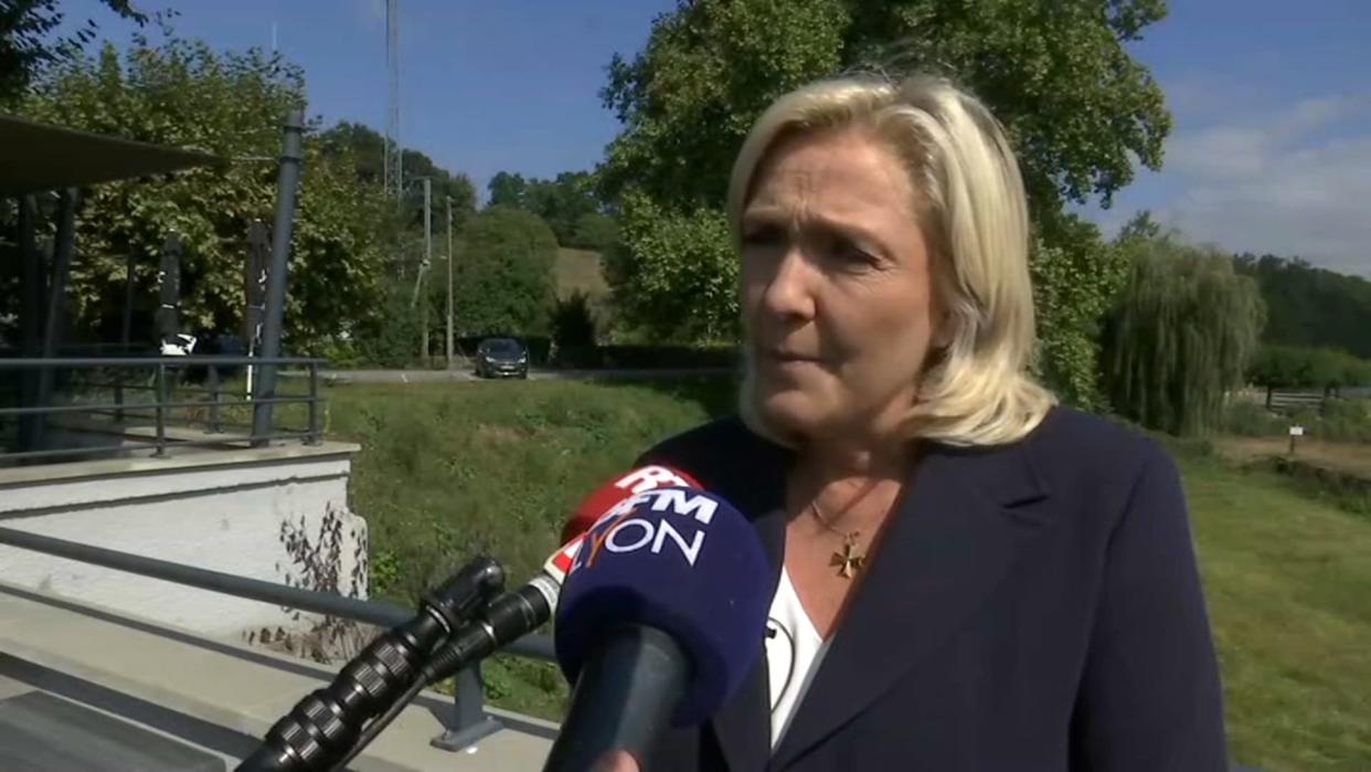 Marine Le Pen, le 21 septembre 2021. - BFMTV