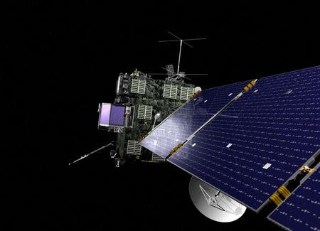 Rosetta, the European Space Agency's cometary probe with NASA contributions, is seen in an undated artist's rendering. REUTERS/ESA/NASA/Handout