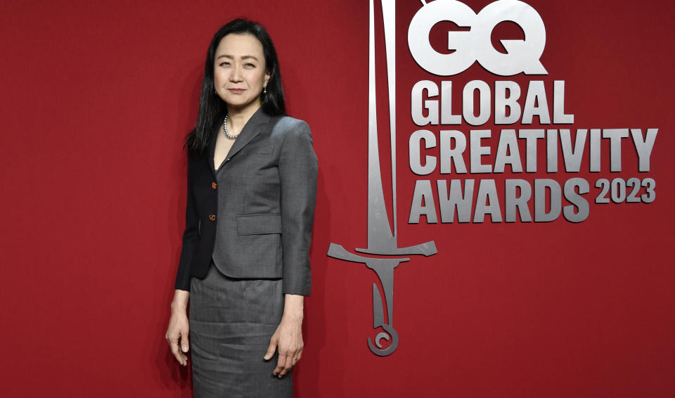 FILE - Min Jin Lee attends the GQ Global Creativity Awards at the Water Street Associates Building on Thursday, April 6, 2023, in New York. Lee is on this year’s Great Immigrants list announced Wednesday by the Carnegie Corporation of New York. (Photo by Evan Agostini/Invision/AP, File)