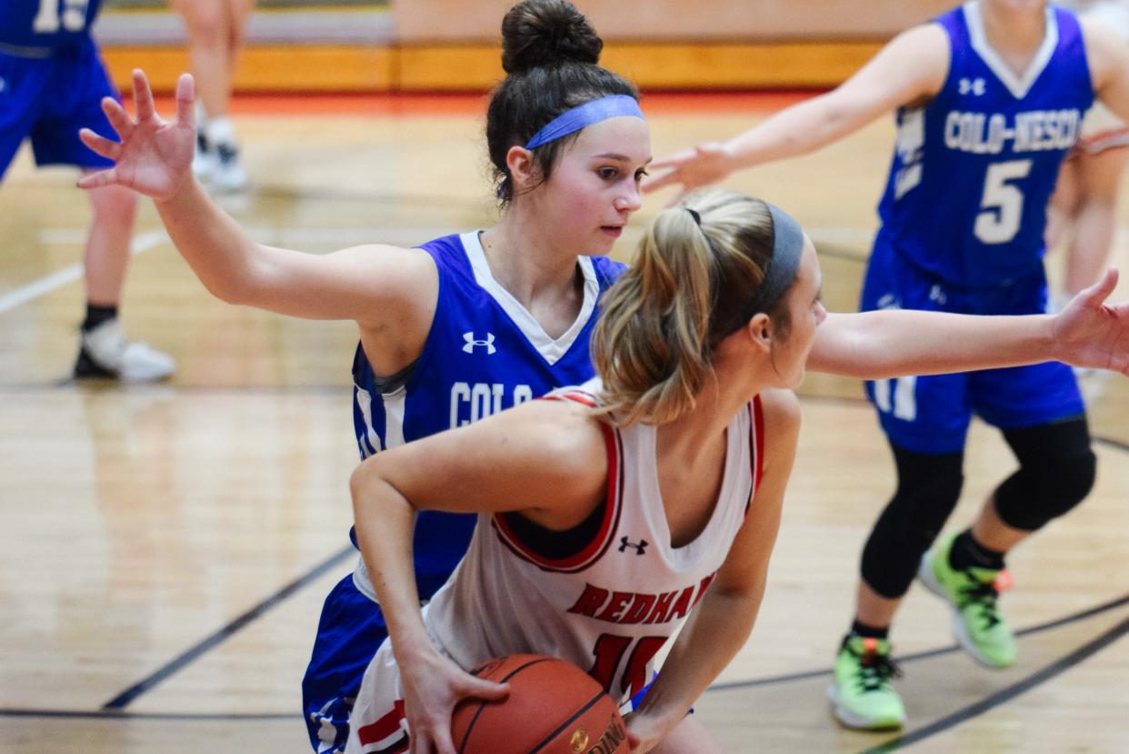 Izabell Voelker average 14.7 points in three games for the Colo-NESCO girls basketball team last week. Voelker went for a career-high 28 points in a 58-30 victory over Valley Lutheran Jan. 17 at Cedar Falls.