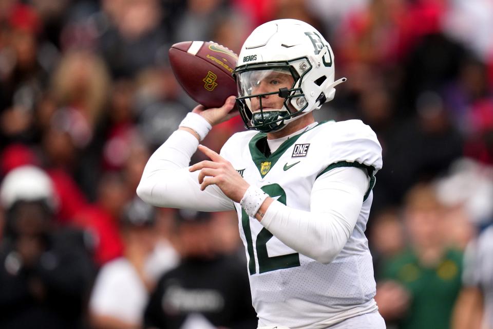 Baylor quarterback Blake Shapen will pose a passing and running threat for Iowa State's defense on Saturday in Waco.