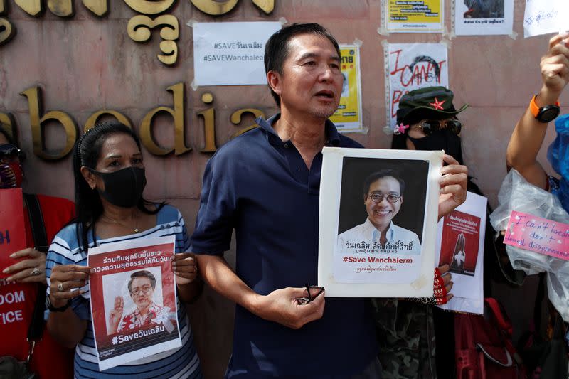 Protest for abducted Thai activist Wanchalearm Satsaksit in Bangkok