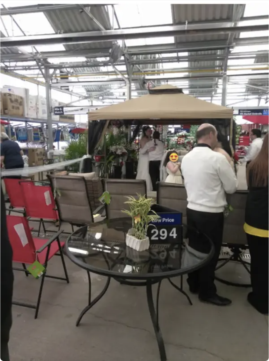 A Walmart wedding