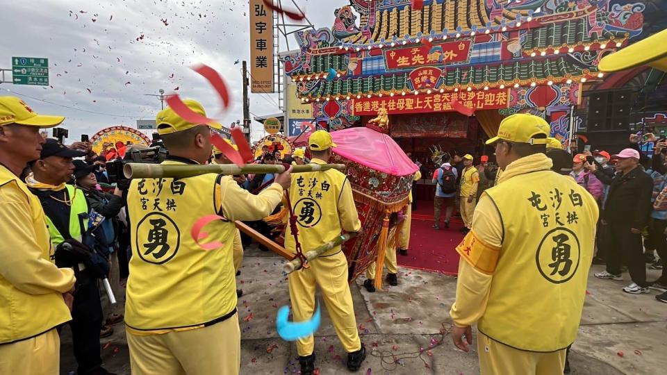 白沙屯媽祖進香活動。圖片來源：白沙屯拱天宮