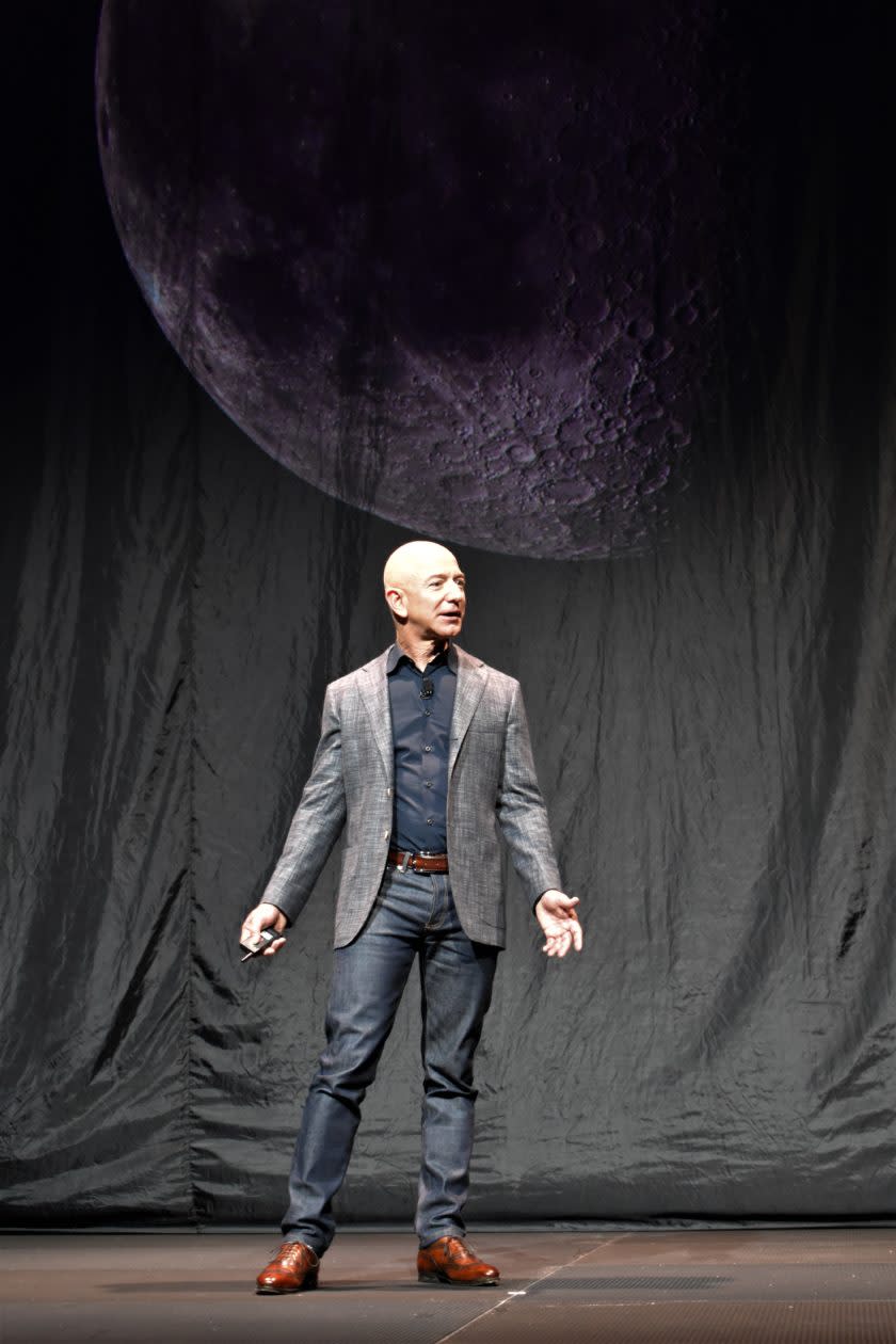 Jeff Bezos and moon