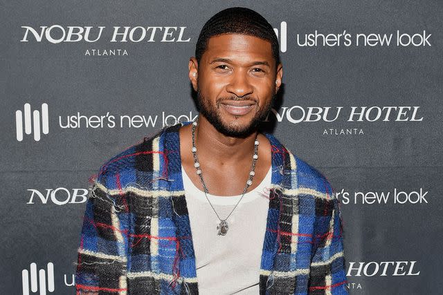 <p>Paras Griffin/Getty Images for ABA</p> Usher attends Usher's New Look presents "2023 Disruptivator Summit: Be Your Own Superhero" on July 19, 2023 in Atlanta