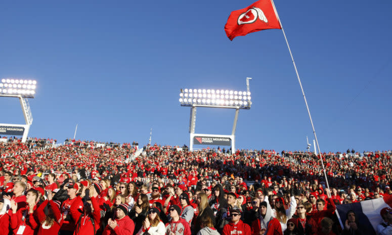 Utah Football fans during a home game.