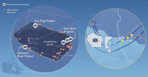 Standard Uranium's projects in the Athabasca Basin