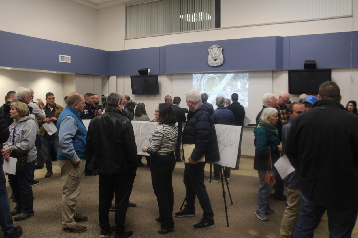 The Michigan Department of Transportation hosted a public meeting Nov. 30 at the Brighton Police Department to discuss the I-96/Grand River Avenue project in Brighton. The project is expected to begin in fall 2024.