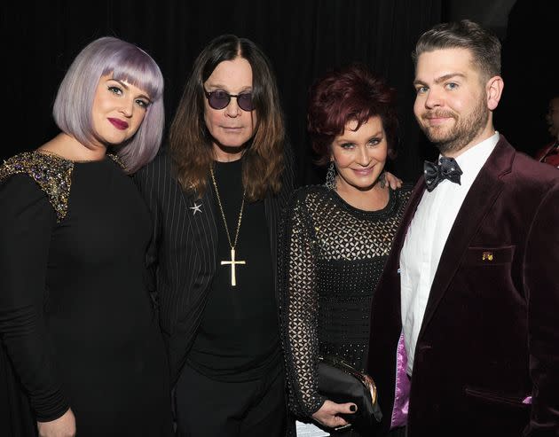 The Osbournes, from left to right: Kelly, Ozzy, Sharon and Jack.