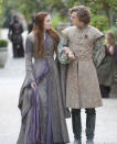 Sophie Turner and Finn Jones in the "Game of Thrones" Season 3 episode, "Dark Wings, Dark Words."