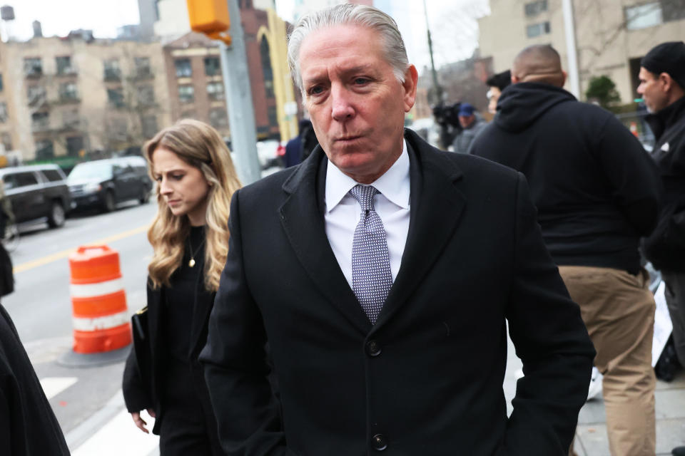 Charles McGonigal, the former head of counterintelligence in the FBI's New York office, is seen leaving the federal courthouse in Manhattan on Feb. 9, 2023. / Credit: Michael M Santiago / Getty Images