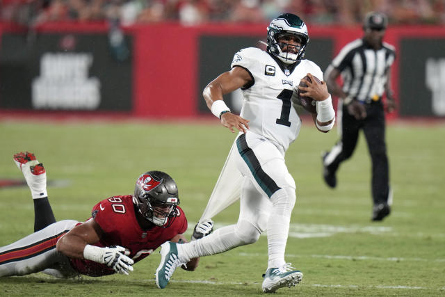 Jalen Hurts, Eagles try to remain perfect, host in-state rival Steelers