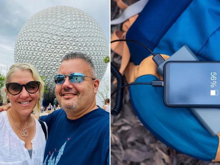 Greg Antonelle never travels to Disney World without a portable phone charger.