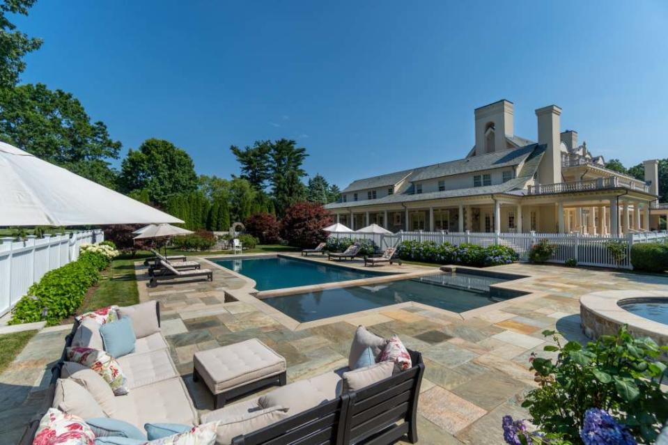 The estate has two pools plus a two-bedroom pool house. Jam Press/Brown Harris Stevens