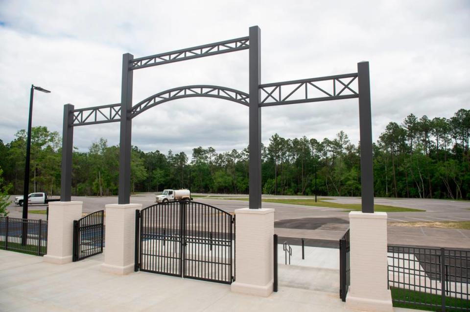 The front entrance and VIP parking lot of The Sound Amphitheater in Gautier on Thursday, April 11, 2024.