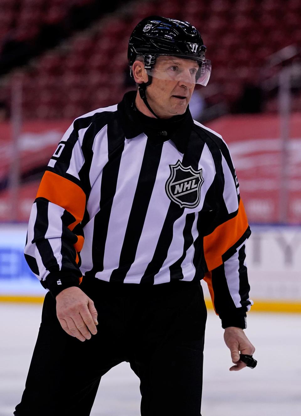 NHL referee Tim Peel will no longer work games after a hot mic incident.