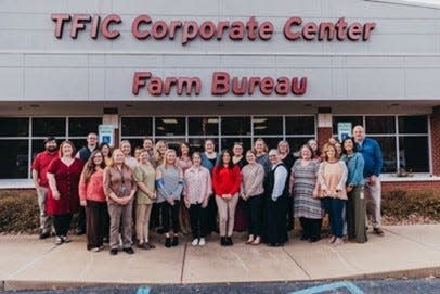 Employees from Farm Bureau Insurance of Tennessee Corporate Center in Waynesboro joined together to celebrate the company’s 75th anniversary.