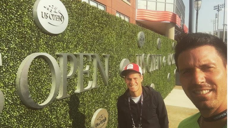 Juan Ignacio Chela y Diego Schwartzman en un US Open; un vínculo exitoso, que se terminó en 2023 