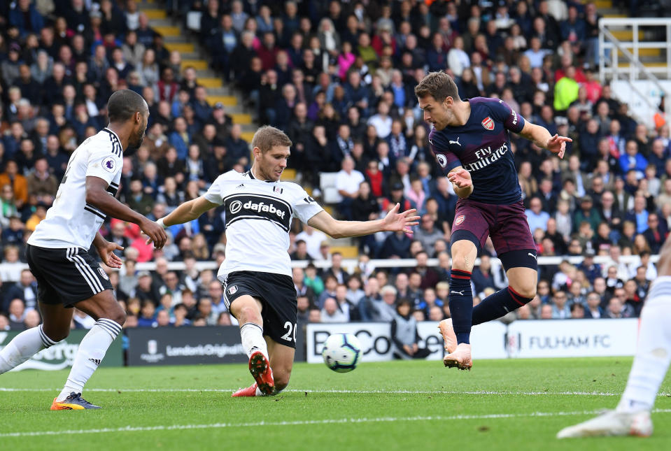 Aaron Ramsey erzielte das 3:1 beim 5:1-Sieg des FC Arsenal beim FC Fulham.