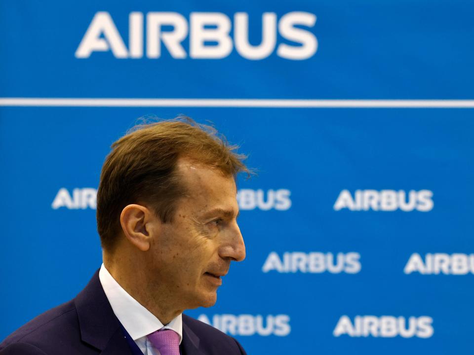 Airbus CEO Guillaume Faury.