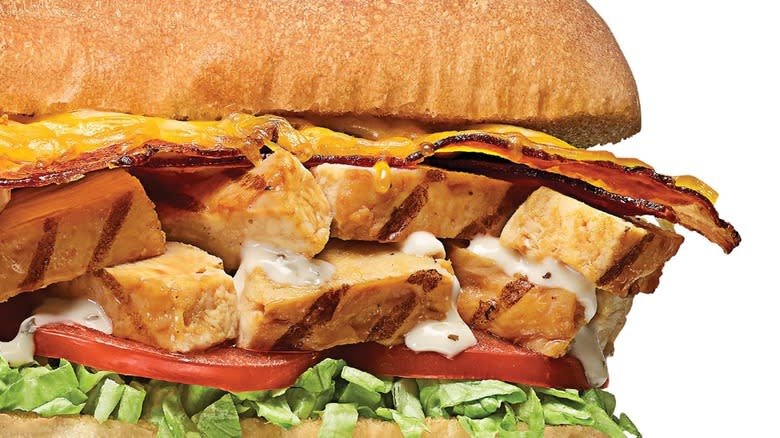 Subway sandwich with chicken