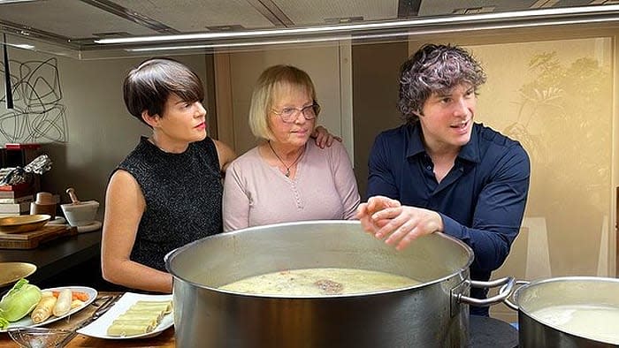 Jordi Cruz con su familia