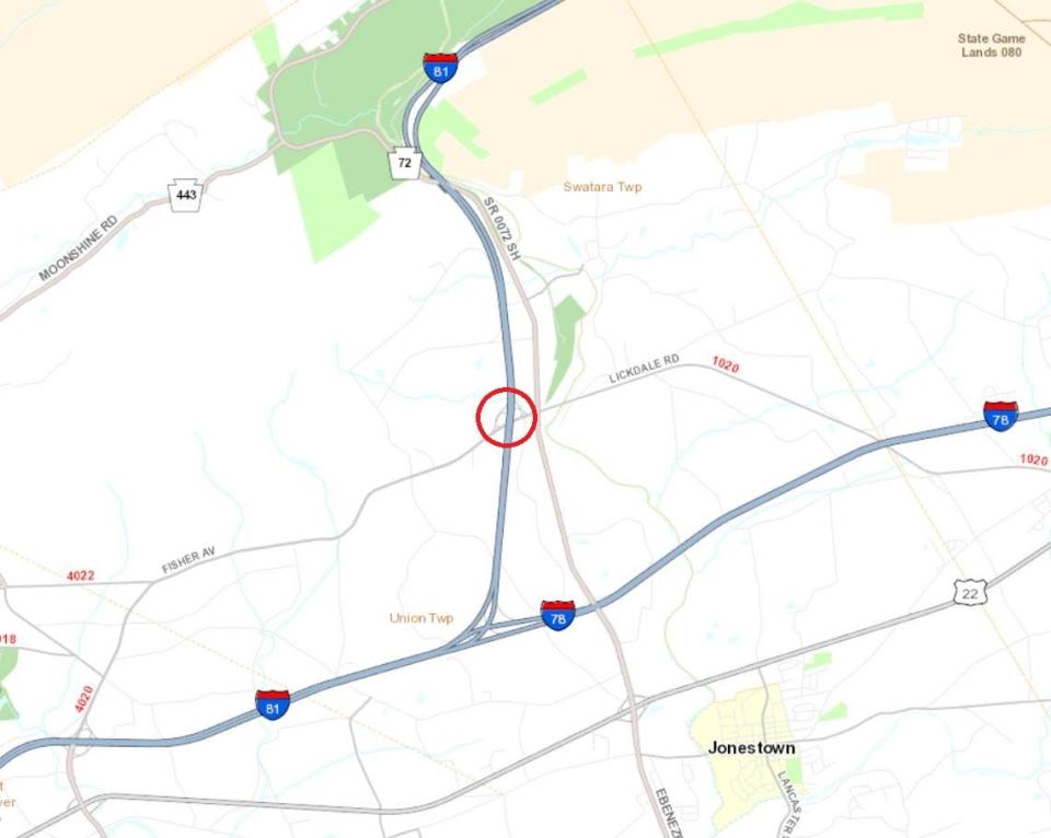 Milling and paving will be performed on ramps on I-81 Exit 90.